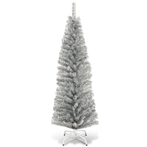 The Holiday Aisle® 6' Silver Artificial Christmas Tree Wayfair